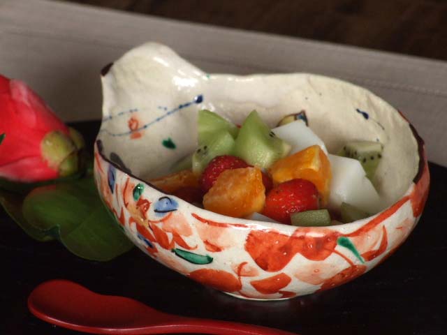 赤絵花舞とんすい - 【おとなの和食器屋 さんすい通販本店】