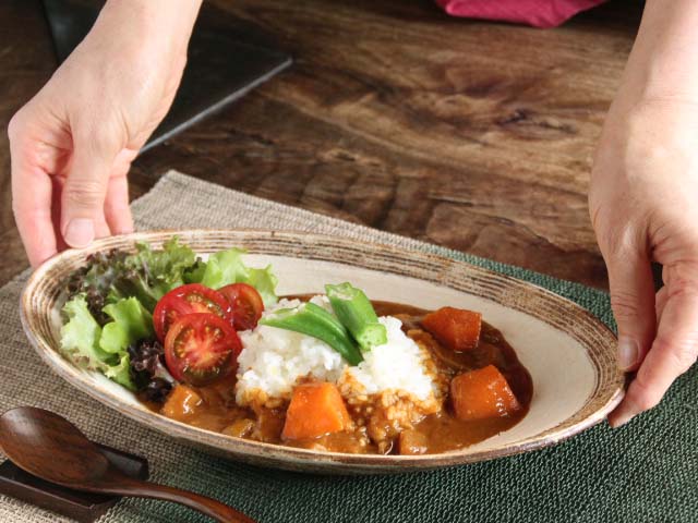 粉引楕円カレー皿 おとなの和食器屋 さんすい通販本店