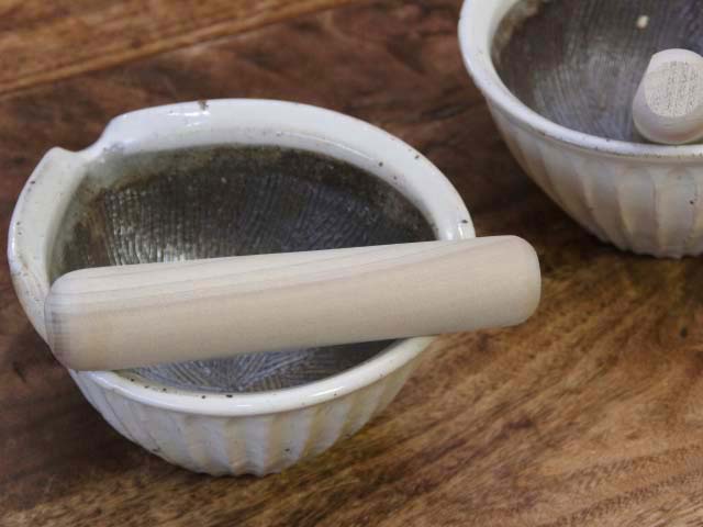 粉引しのぎ片口すり鉢セット - 【おとなの和食器屋 さんすい通販