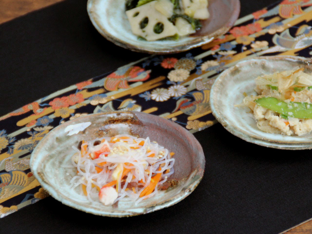 萩焼豆皿