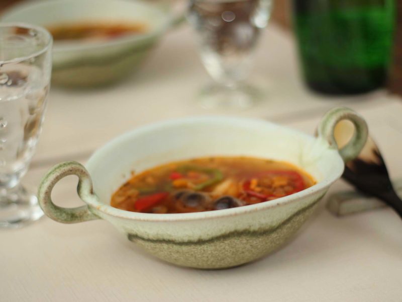 緑釉スープボウル - 【おとなの和食器屋 さんすい通販本店】