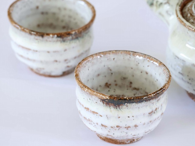 萩焼カラス口急須（小）・煎茶碗（別販売） - 【おとなの和食器