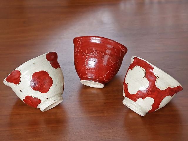 アンティーク　カフェオレボウル　赤花 アンティーク カフェオレボウル 赤お花 | 家貨屋 kakaya