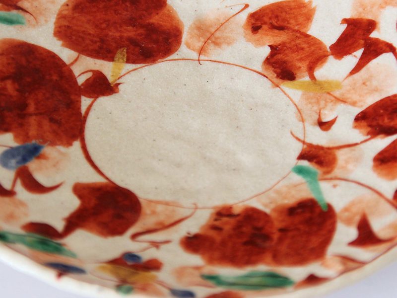 赤絵花舞小皿 - 【おとなの和食器屋 さんすい通販本店】