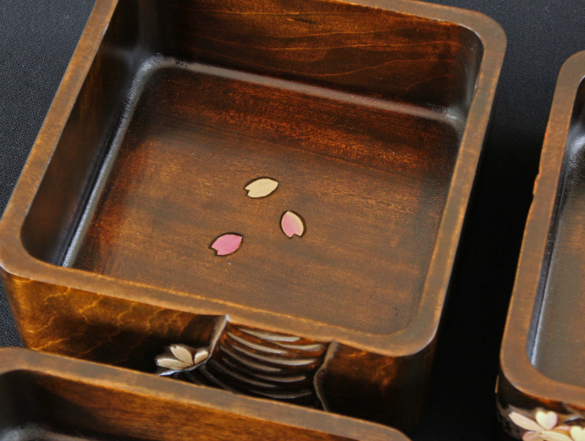 木製 草木彫 姫三段重箱「桜」川添日記 - 【おとなの和食器屋 さんすい