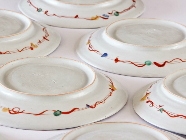 陶器　大きな赤絵の皿 沖縄の器・やちむん・壺屋焼】 國場陶芸 赤絵 8寸皿 A | 沖縄の