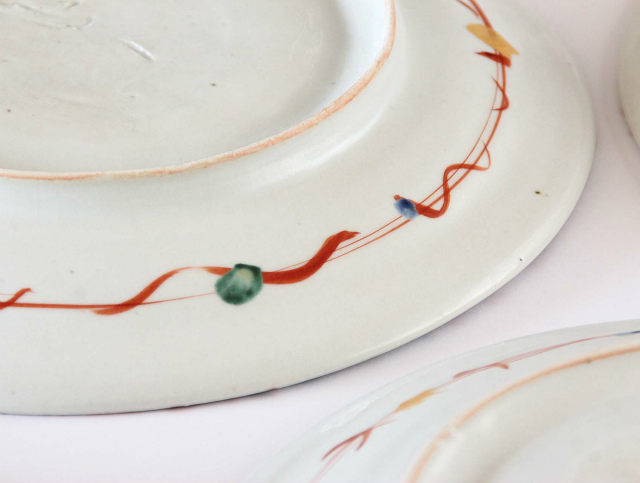 赤絵花舞リム大皿 - 【おとなの和食器屋 さんすい通販本店】