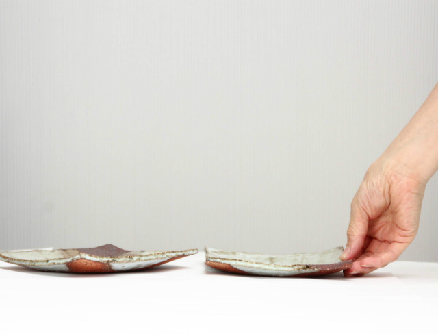 萩焼角小皿 - 【おとなの和食器屋 さんすい通販本店】