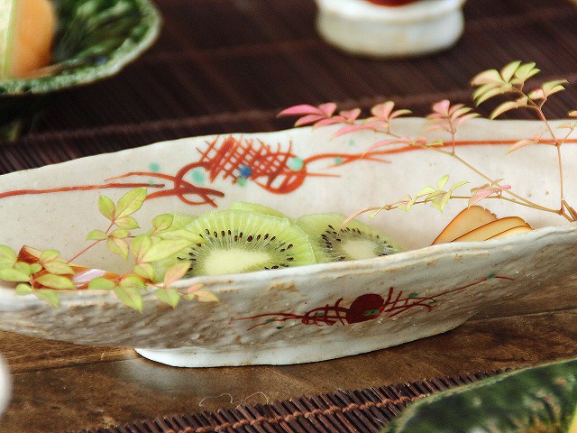 時代 赤絵花口鉢5点 春逸作 送料込み250611 - メルカリ