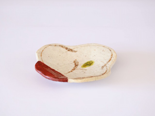 赤絵三弁花小皿 - 【おとなの和食器屋 さんすい通販本店】